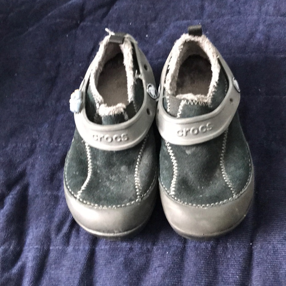 Lined crocs. Children’s size 10